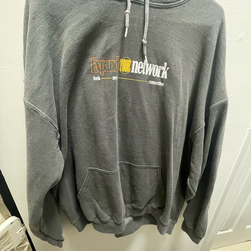 Gray Expand Your Network Hoodie